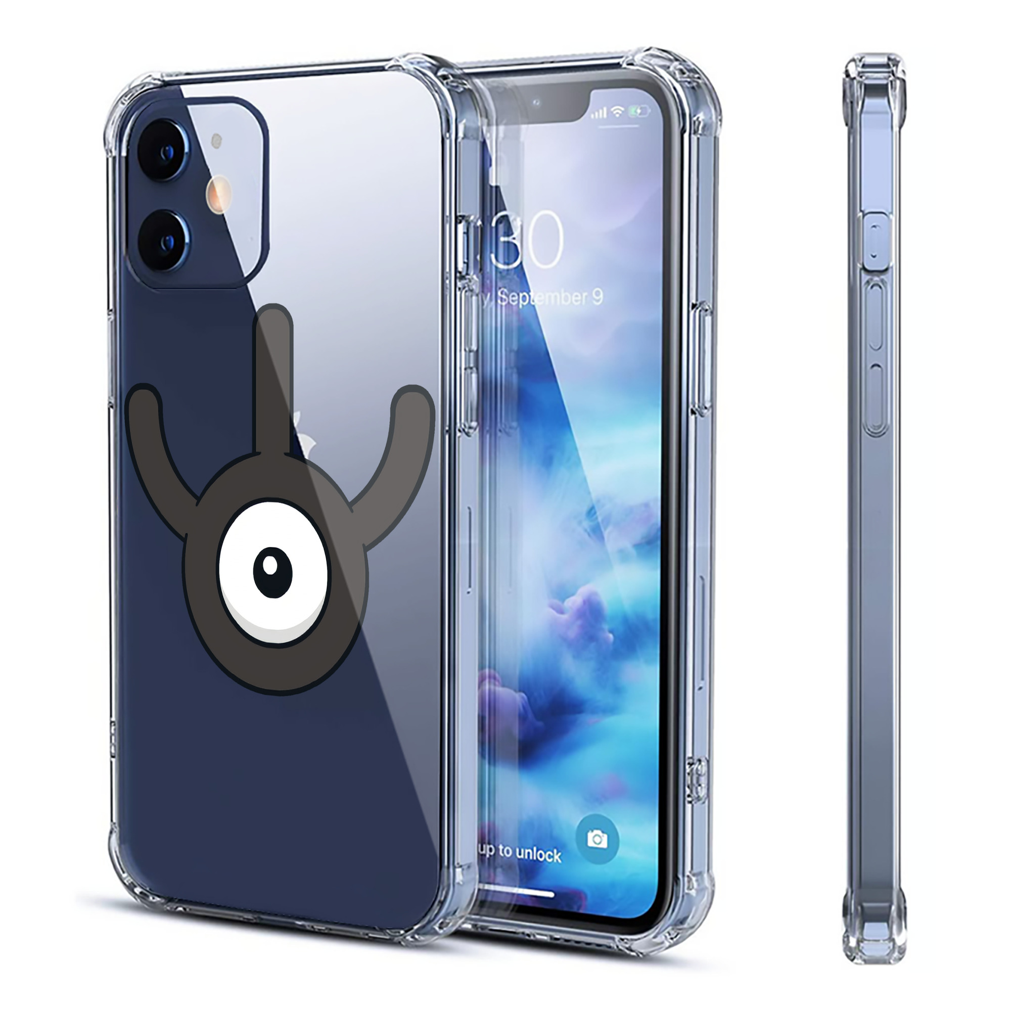 （画像用） ポケットモンスター Pokémon 【iPhone 12シリーズ対応】透明スマホケース（クリアソフトケース）